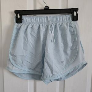 Nike Dri Fit Running Shorts Women’s XS Light Blue Athletic Drawstring